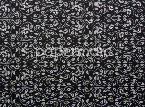 Glitter Print Black A4 Paper