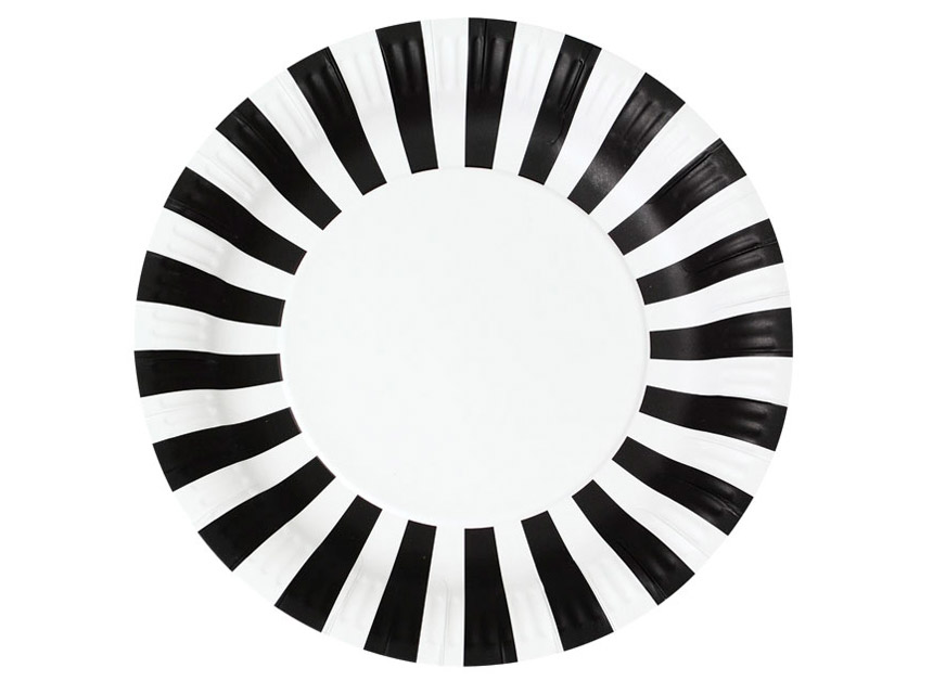 Paper Eskimo Black Tie Paper Plates Papermarc Melbourne Australia