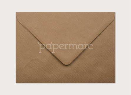 Brown Kraft Ribbed 5x7 Inch (130 x 180mm) Envelope, 5x7 Inch Envelopes ...