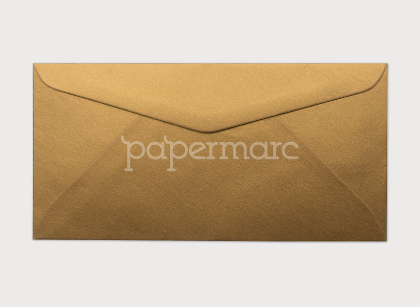 Stardream Metallic Antique Gold DL Envelope, DL Envelopes (110 x 220mm) Envelope Papermarc
