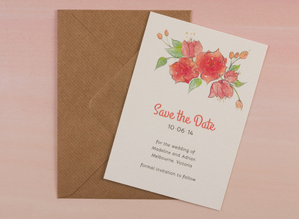 Matching Save The Date And Wedding Invitations 4