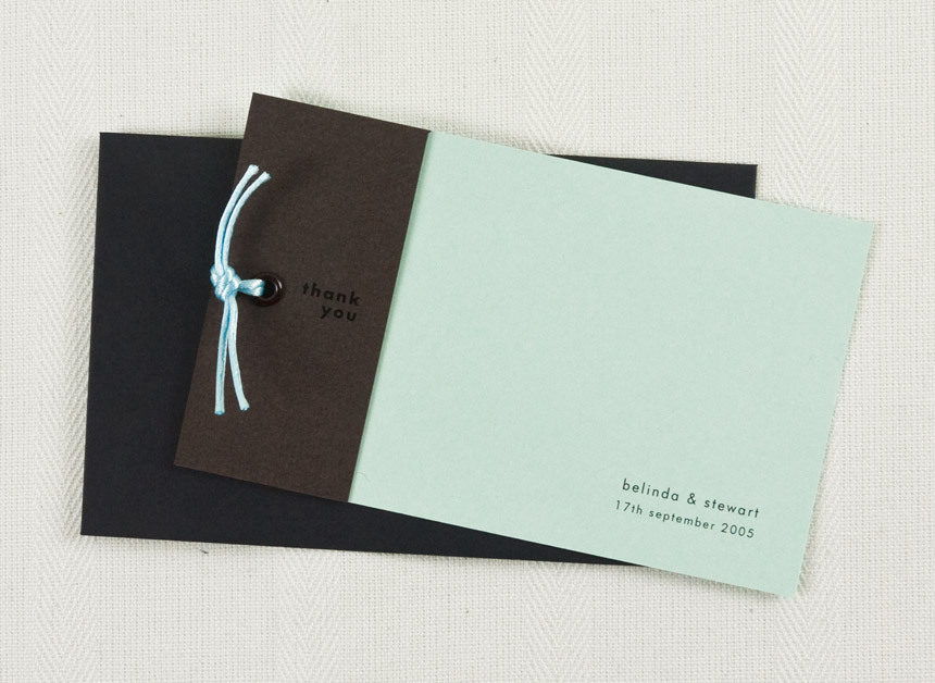 Tie The Knot Thank You Card | Papermarc Melbourne, Australia