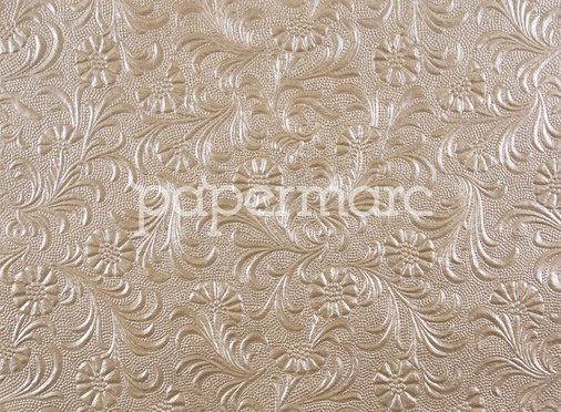 Embossed Daisy Cream A4 Paper