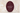 Burgundy oval shaped save the date card